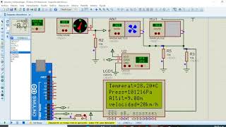 how to design a weather station using ARDUINO and PROTEUS. screenshot 5