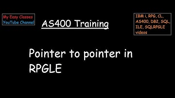 Pointer to pointer in RPGLE - Working with pointers in RPGLE