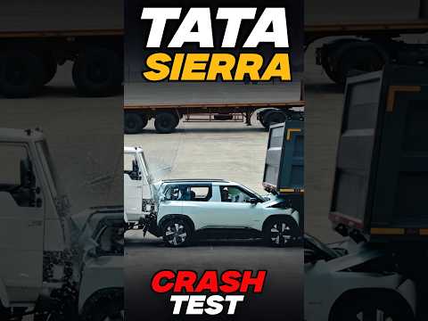 Tata Sierra ev Crash test 😱 #tata #sierra #sierraev #crashtest #crashtesting