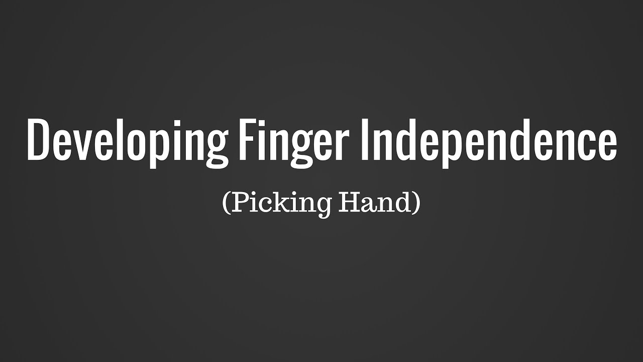 Fingerpicking Blues Lesson How to Develop Finger Independence YouTube