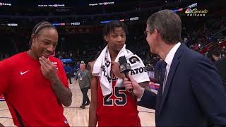 DeMar DeRozan & Dalen Terry Postgame Interview | Detroit Pistons vs Chicago Bulls - 4.11.24