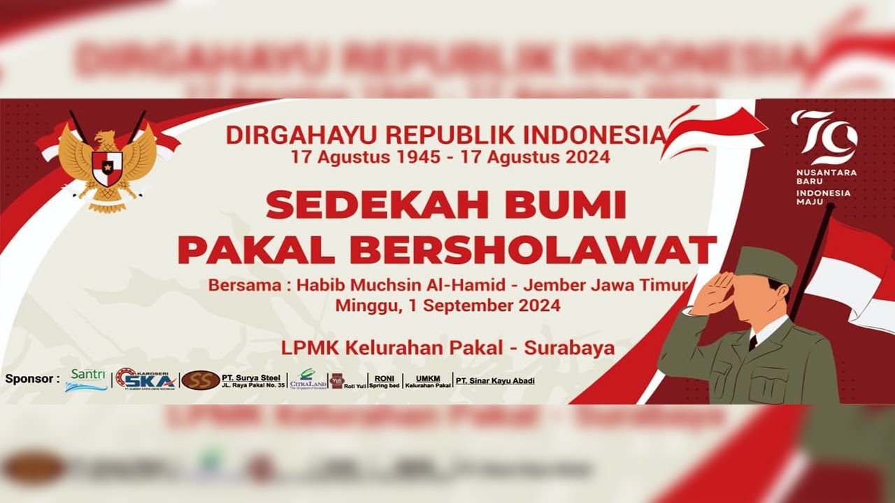 🔴LIVE PAKAL BERSHOLAWAT BERSAMA HABIB MUCHSIN AL HAMID & BPK. ERI CAHYADI, ST, MT