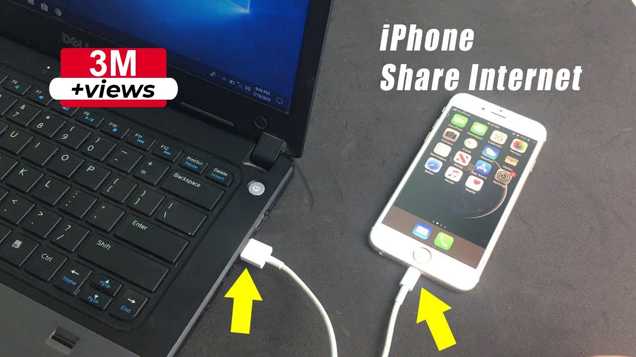 how to connect an iphone to a hp laptop