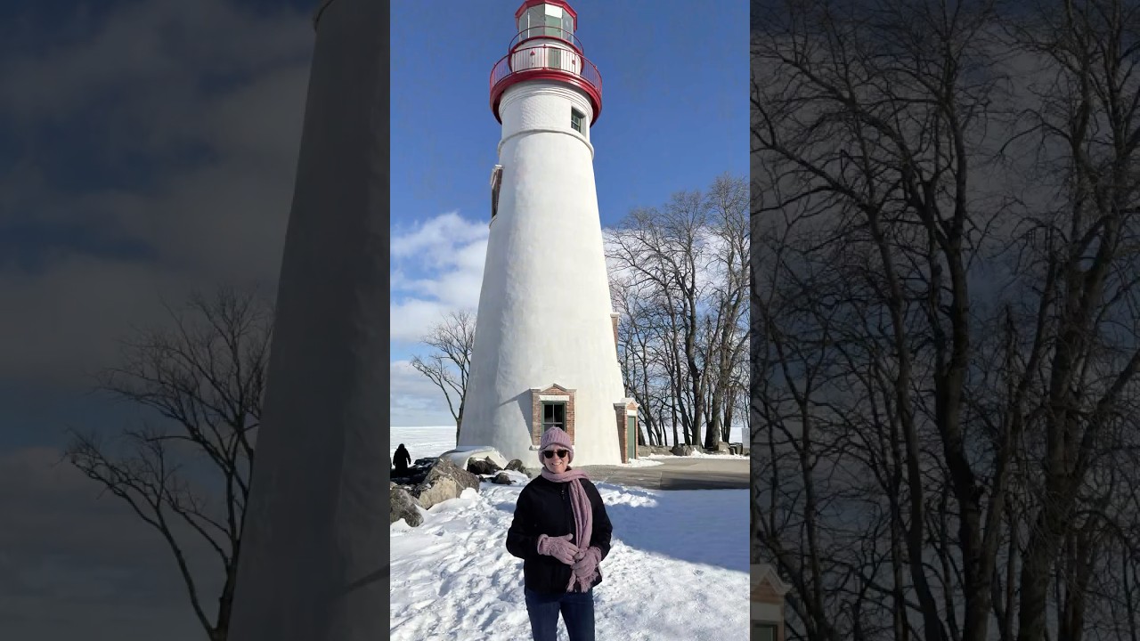 Marblehead Lighthouse Surrounded by Solid Ice 