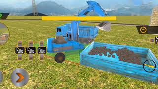 Máy xúc, xe ben xây dựng || Train Station Construction Railway screenshot 2