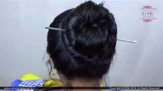 Twisted Braided Bun | Braided Flower Bun | Braided Bun | Hairstyle | Flower Updo | Bun | Hairstyle