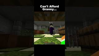 Granny in minecraft #minecraft #horror #funny  #memes