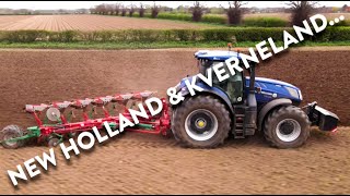 4Kᵁᴴᴰ April 2024: New Shoots ploughing - New Holland T7.315 HD BluePower & Kverneland LO 6 furrow.