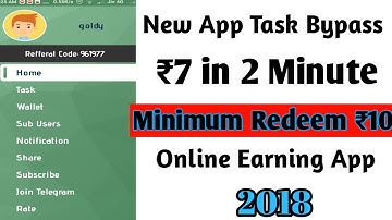 Best Earning App For Android  Task Bypass !! online script 2018