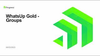 How to Use WhatsUp Gold Device Groups