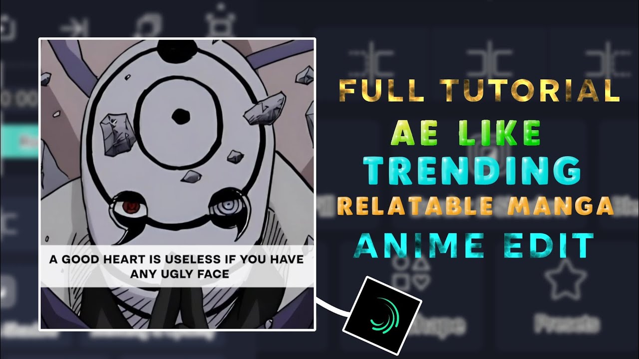 TRENDING MANGA ANIME EDIT TUTORIAL 💕