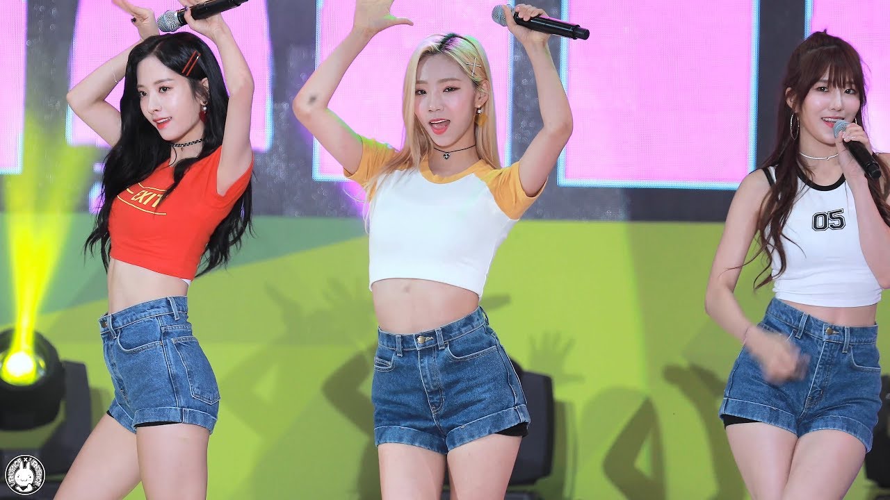 4K 170729 우주소녀 여름 직캠 'HAPPY(해피)' WJSN(YEOREUM) Fancam @2017 봉화은어축제 내성천 By 벤뎅이