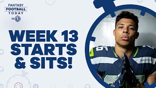 Early Week 13 Start 'Em, Sit 'Em Advice (Fantasy Football Today in 5)