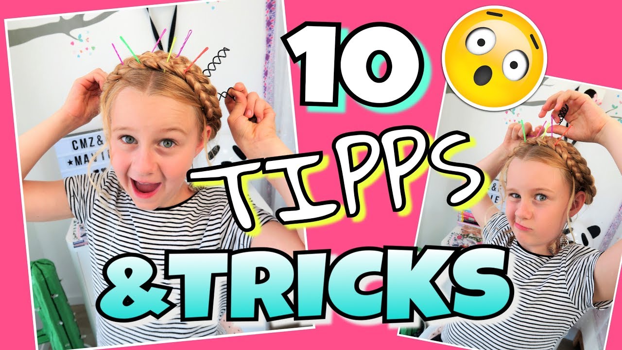 10 TIPPS&TRICKS Haarnadeln/Bobby Pins/Zöpfe befestigen coole Mädchen Z&F mavie noelle instagram