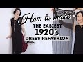 How to make your own 1920's dress refashion from scarves! Need a 2020, flapper/ or Gatsby costume?