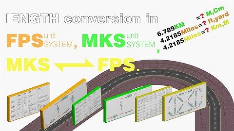 LENGTH CONVERSION within and between MKS & FPS unit systems || BSC005 ||