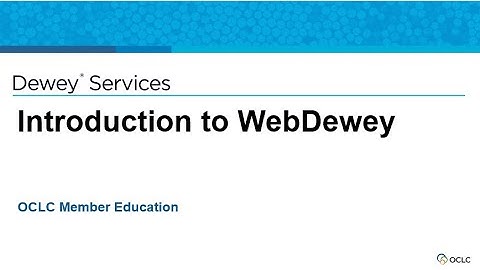Introduction to WebDewey
