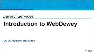 Introduction to WebDewey