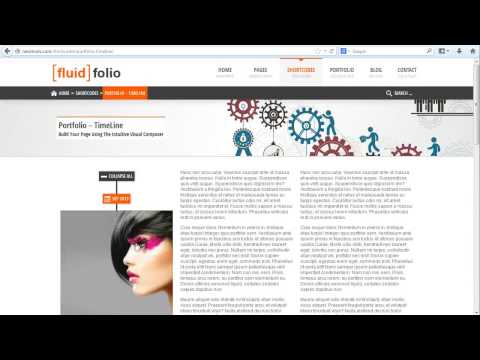 FluidFolio - Shortcode - Portfolio - TimeLine