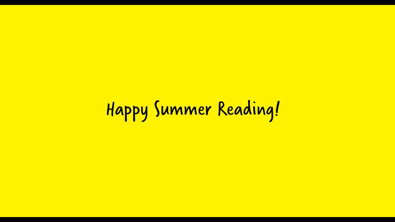 Welcome to Summer Reading 2020!