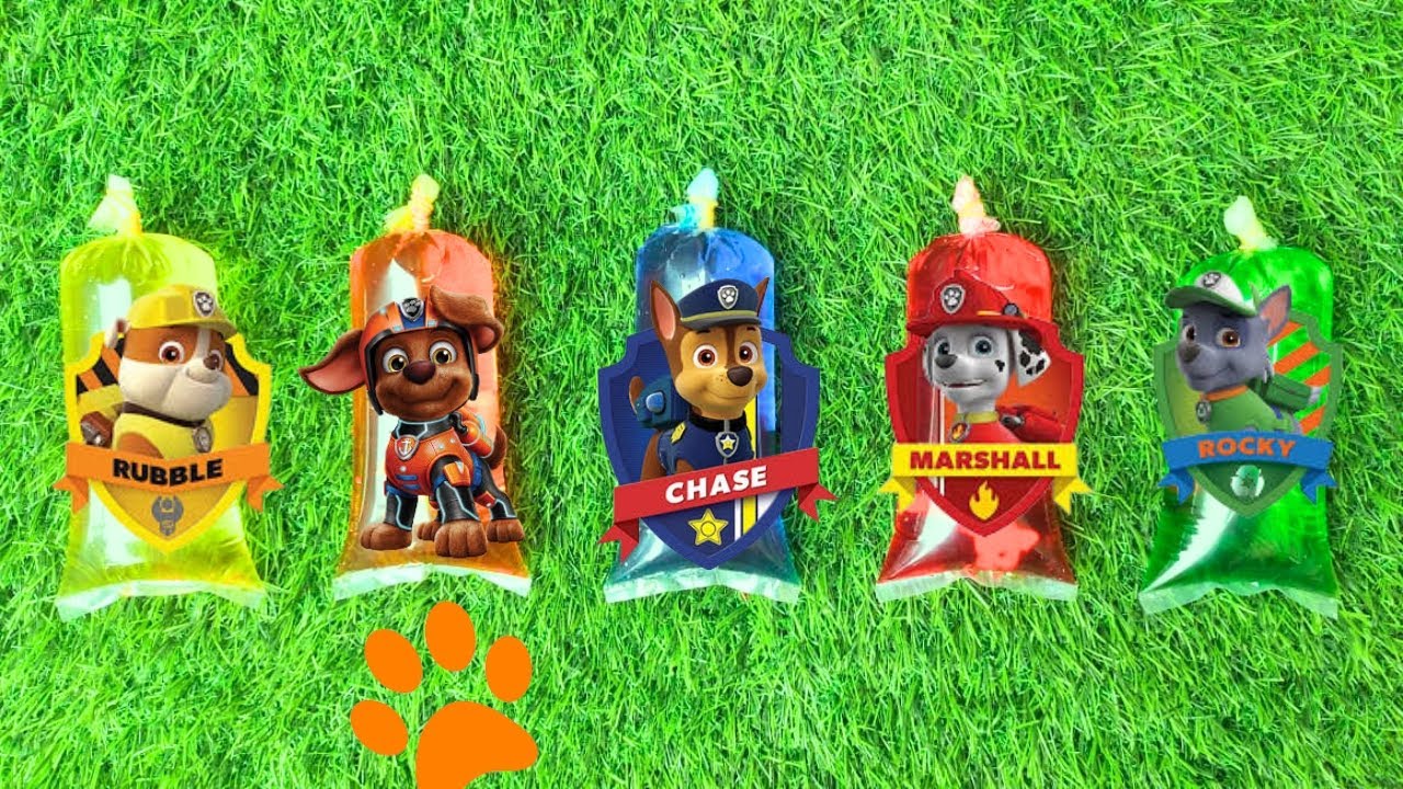 All Best Paw Patrol Toys | Ryder, Zuma, Chase & Friends 🌈 Rainbow Water Jelly Sounds, ASMR