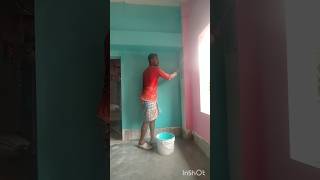 Apolite shine bedroom wall colour apply Asian paint colour code 7503#painter#shots#paintings#workout