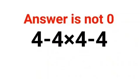 4-4×4-4 The answer is not 0. Many got it wrong!  Ukraine Math Test #math #percentages #ukraine