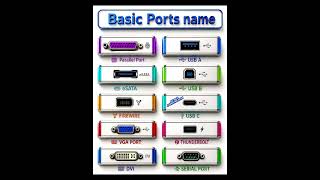 Types of computer port| port kitne prakar ke hote hai #reels #shots
