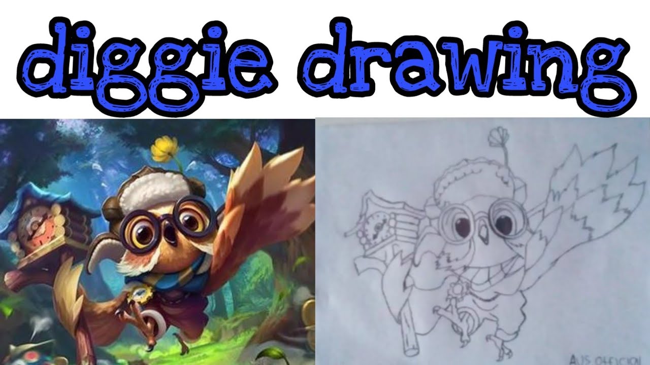 Mobile legend drawing pencil diggie YouTube