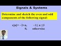 Even and odd component of signal.