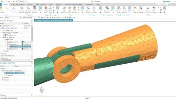 Simcenter 3D - Structural simulation (contact, hinge, linear static)