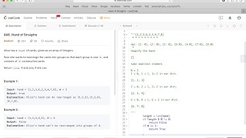 Google Coding Interview Question: Hand of Straights