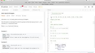 Google Coding Interview Question: Hand of Straights