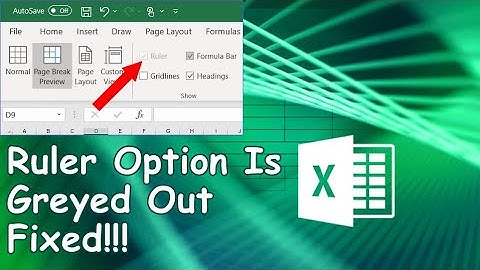 How to Fix Ruler Option Greyed Out in Excel – Step-by-Step Guide! | Excel Tech & Tricks