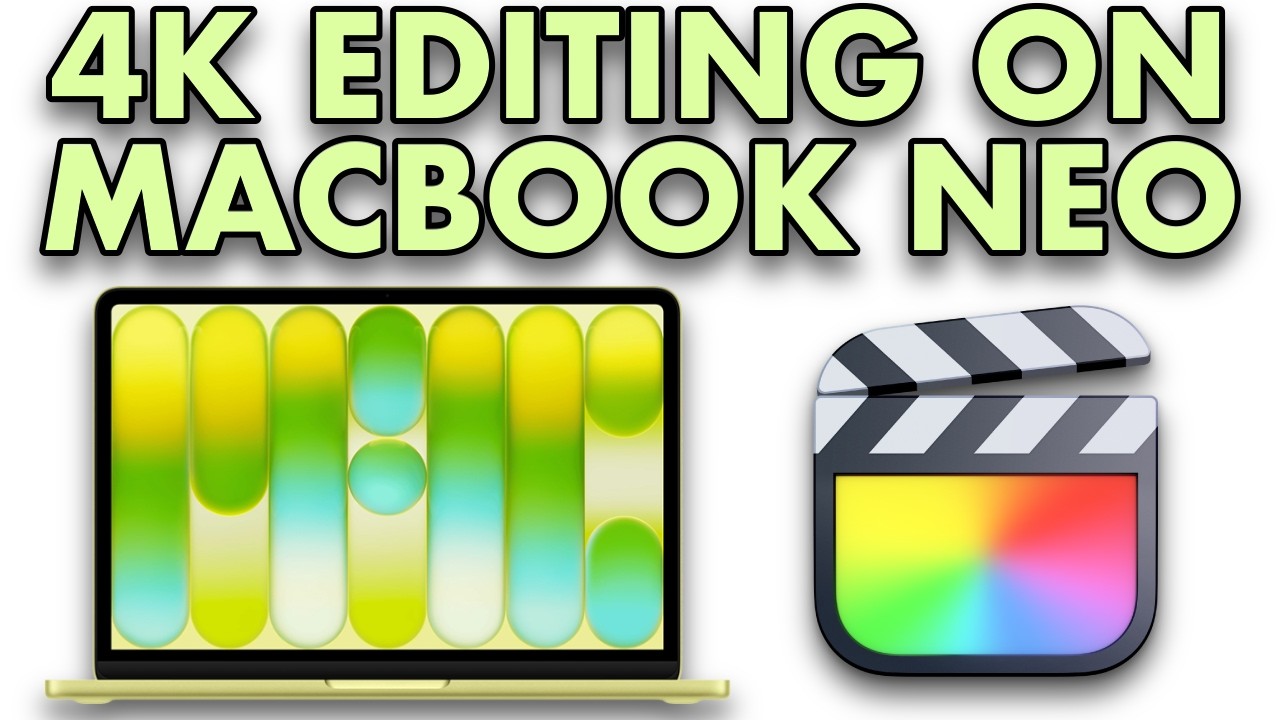 Editing 4K Video on Macbook Neo in Final Cut Pro (UNCUT) - YouTube