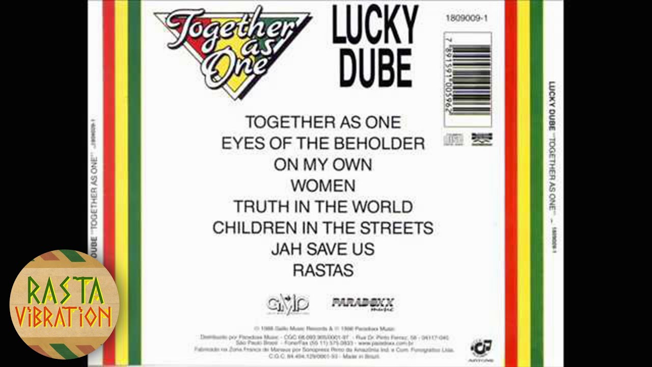 LUCKY DUBE   TOGETHER AS ONE FULL ALBUM 1988