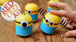 Minion Crafts  Make Wobbly Minion Weebles from Plastic Eggs or Kindersurprise Capsules