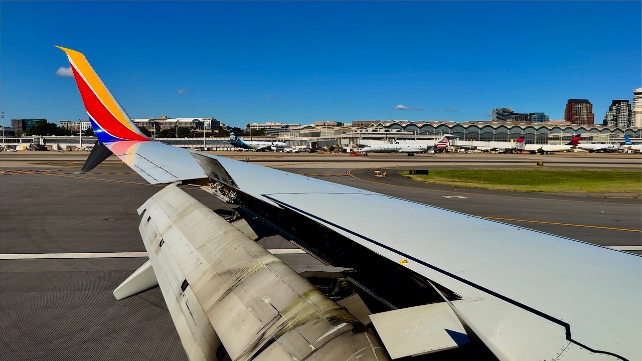 [4K] – Full Flight – Southwest Airlines – Boeing 737-7H4 – MCI-DCA – N267WN – WN1638 – IFS 1106