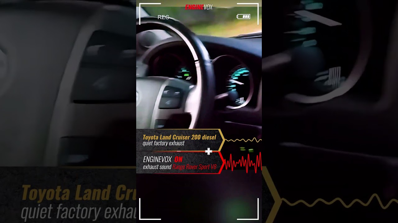 Electronic active sound exhaust system Toyota Land Cruiser 200 diesel 