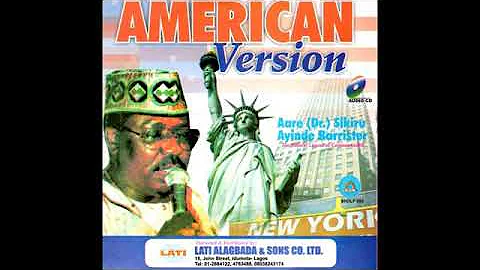 AARE DR SIKIRU AYINDE BARRISTER - LIVE PLAY IN CHICAGO USA