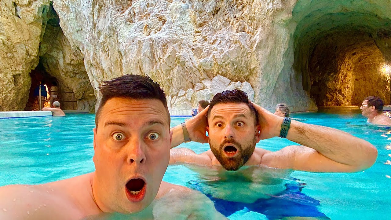 Kúpali sme sa 🏊  uprostred  jasykne,⛲️ Miskolctapolca Cave Bath 🛁, Travel vlog 2024 4K 🔜 🎥