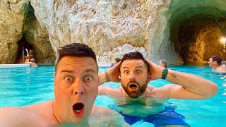 Kúpali sme sa 🏊 uprostred jasykne,⛲️ Miskolctapolca Cave Bath 🛁, Travel vlog 2024 4K 🔜 🎥