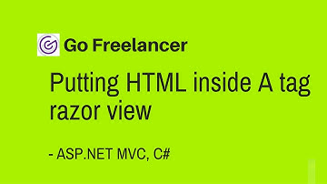 Putting HTML inside A tag razor view ASP NET MVC
