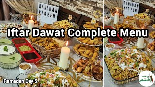 Dawateiftar Complete Menu With Tips & Ideas | Special Dawat Vlog | Iftar Dawat Snacks Recipes