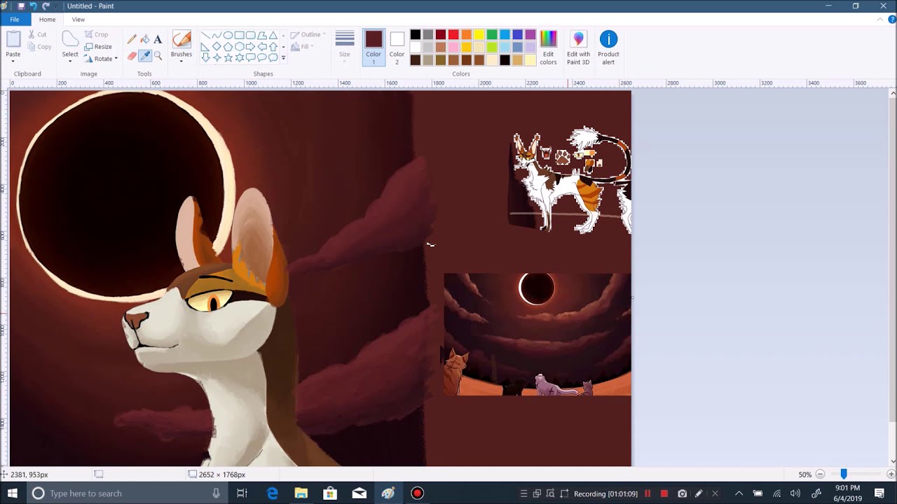 Everything moves MS paint speedpaint YouTube