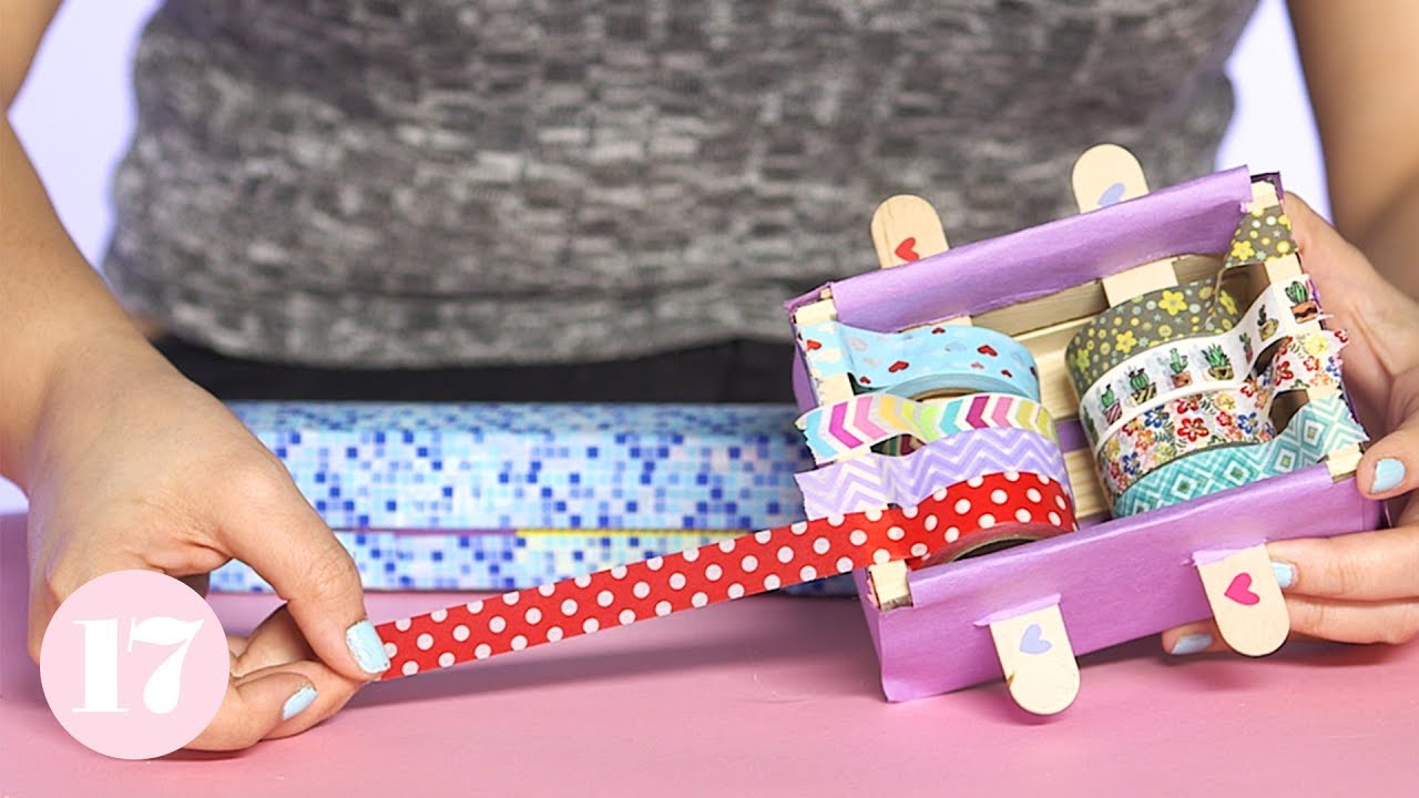 Ja defect bladerdeeg How to Make a DIY Washi Tape Dispenser | Plan With Me - YouTube
