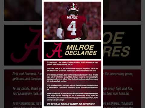 Jalen Milroe OFFICIALLY