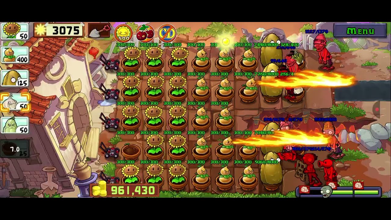 Plants vs Zombies Integrated Ultimate (271) Plant Quest: Fire Gourd 3