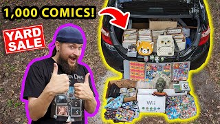 Garage Sale Game & Toy Finds! 1,000 Comics for $40