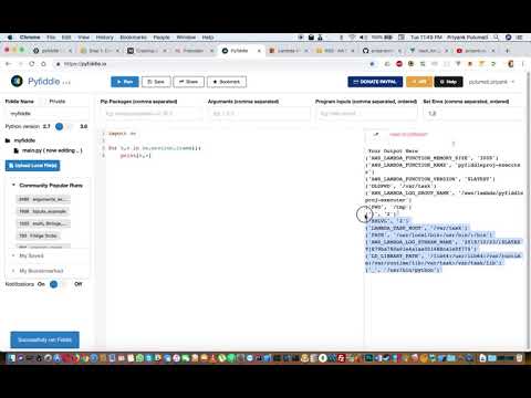 Pyfiddle.io Demo